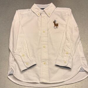 Toddler White Polo Shirt